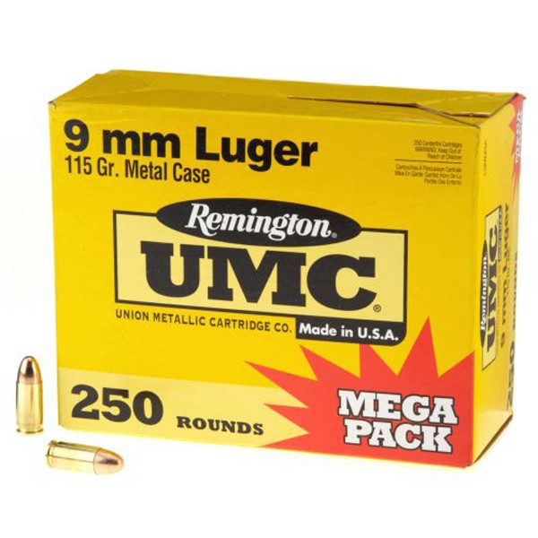 REM UMC 9MM 115GR FMJ 250 - Taurus Savings